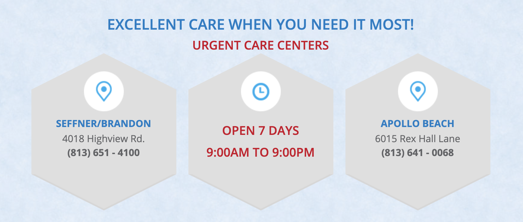 Walk In Urgent Care Clinic Express Care Tampa Offering